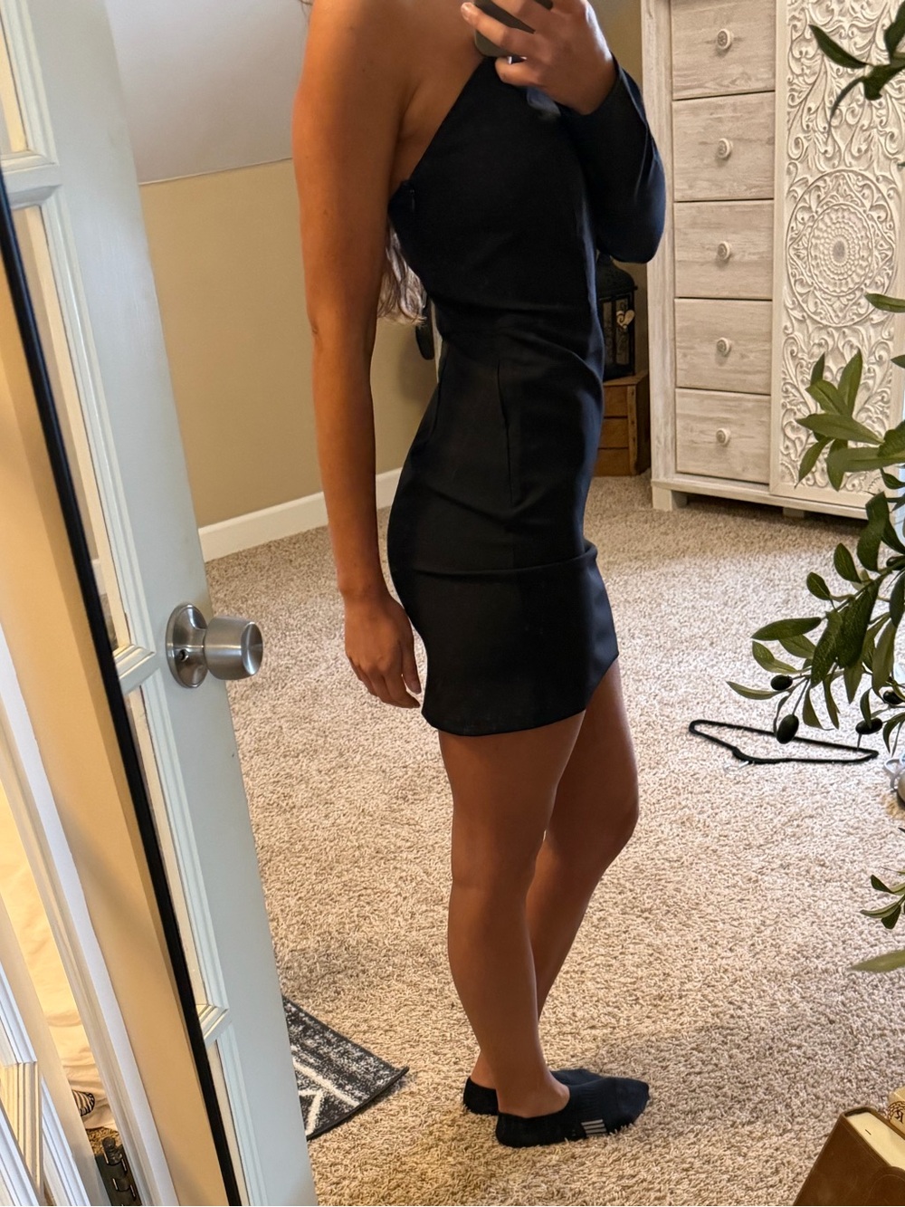 Mini black dress